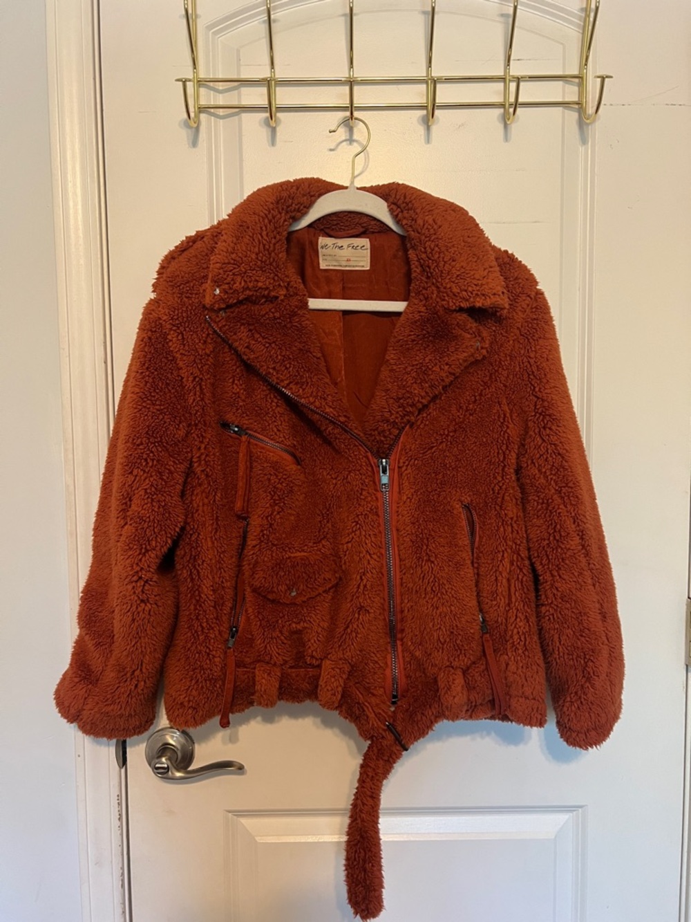 We The Free Rust Teddy Moto Jacket